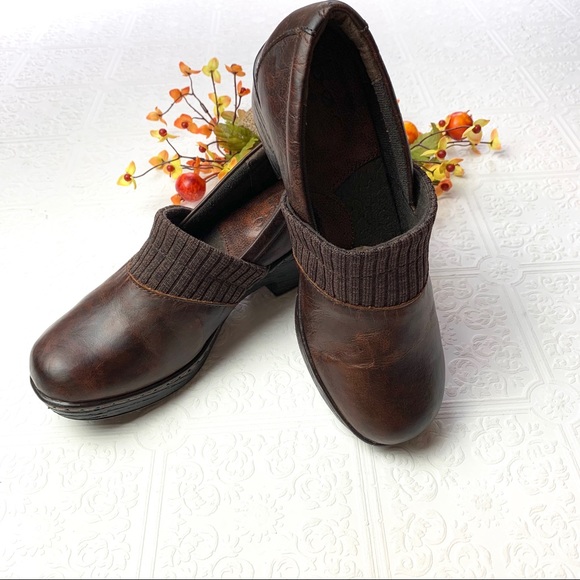 BOC Leather With Knit Trim Clog SZ 9 - Picture 5 of 7